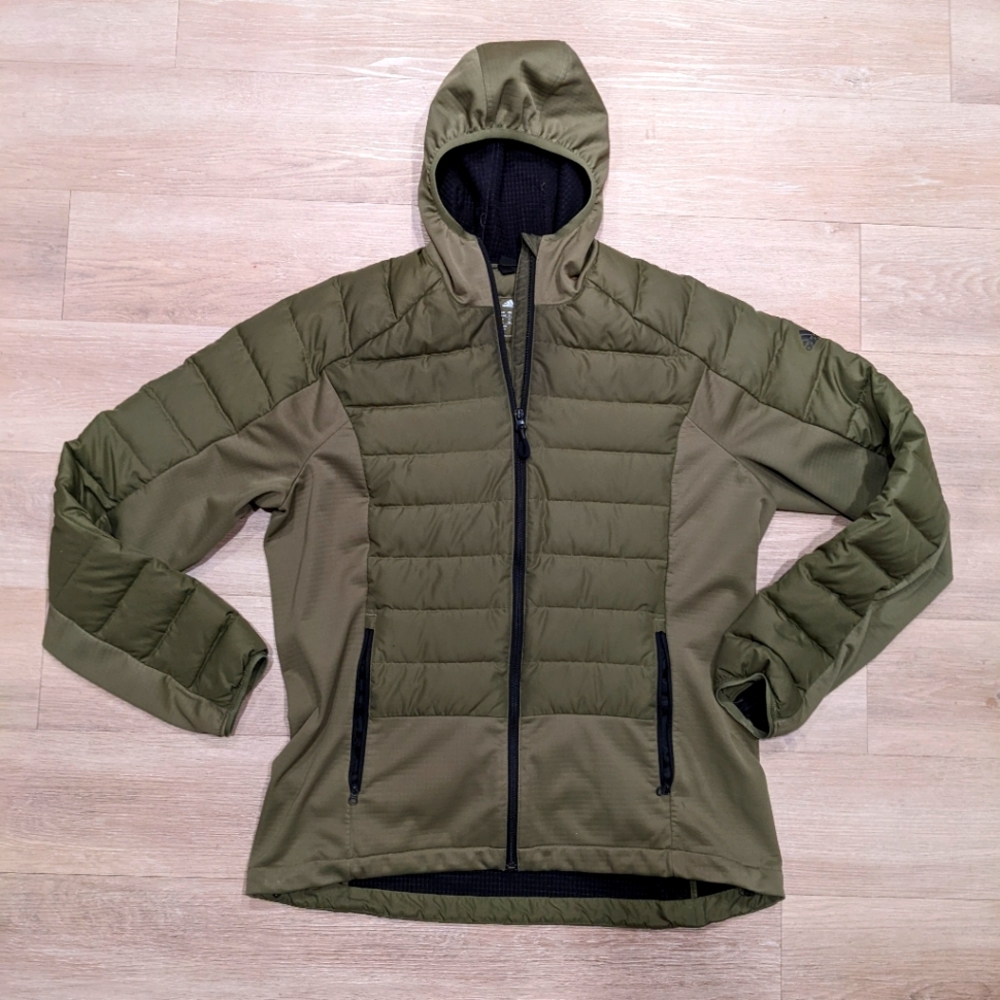 Adidas hybrid puffer down jacket